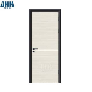 2 Panel White With Black Line Melamine Door