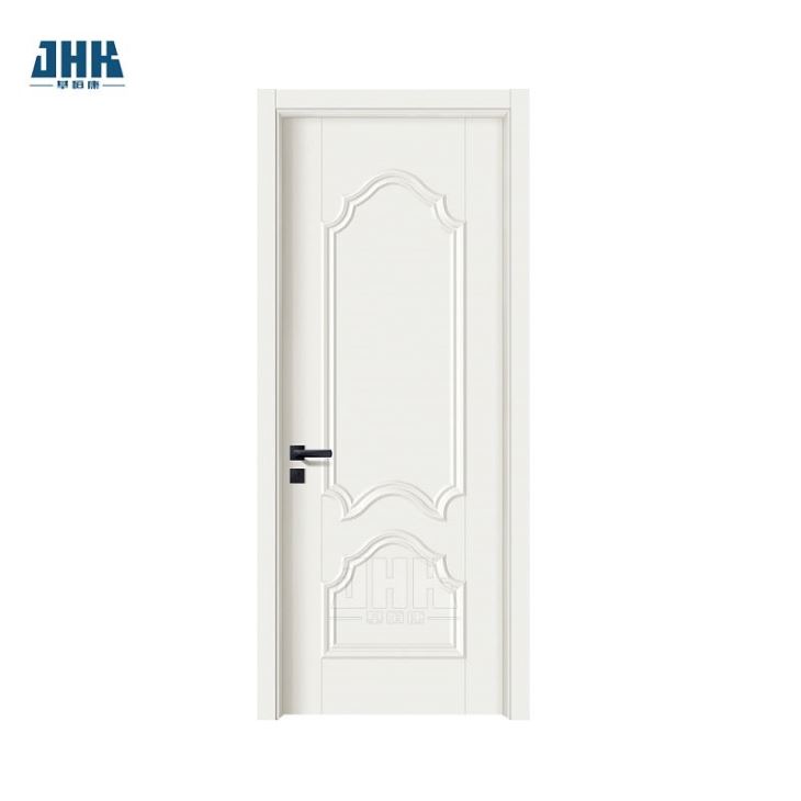 White Primer 5-Lite Solid Wood Door with Glass