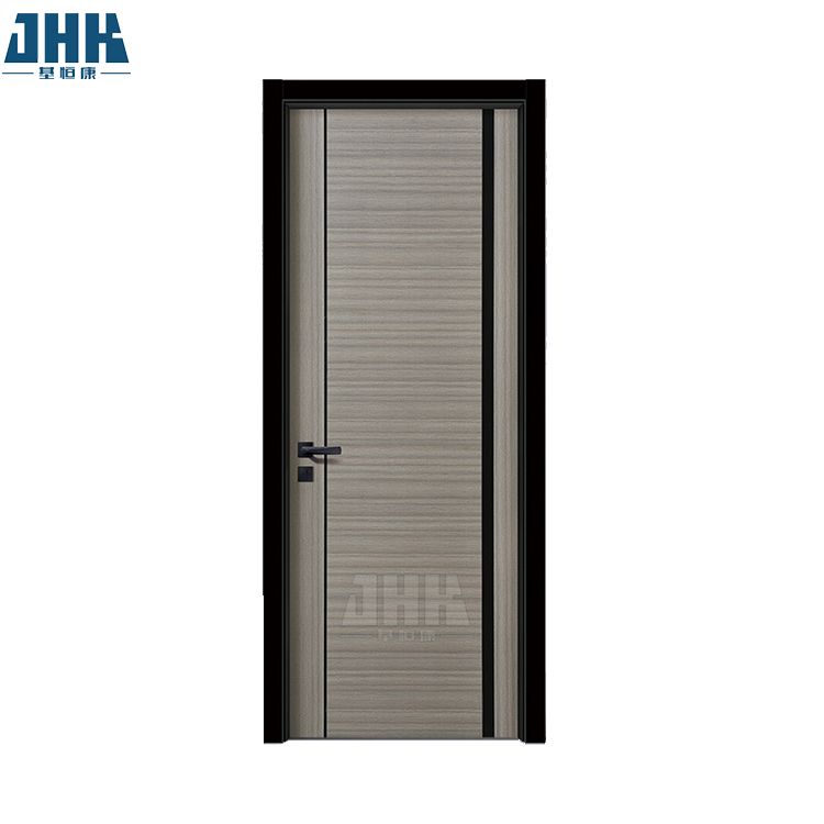Interior Modern Style Zebrano Smoke Color Bed Room Flush Door, Engineered Veneered Smooth Flat Door S7-1010