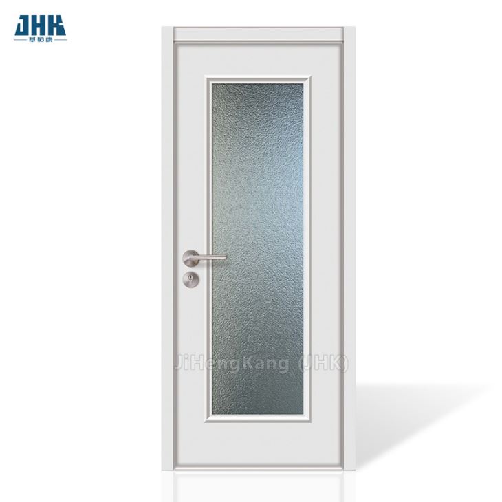 MDF Interior Double Sliding Glass Wooden Door