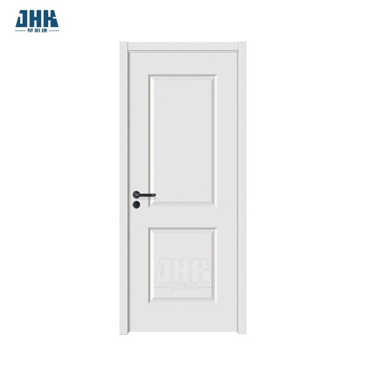 Smooth Solid Wood Panel Paint Fiberglass Commercial Door (JHK-FD03)