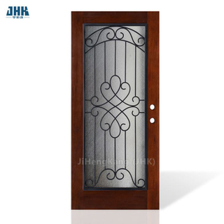 Front Glass Entry Mahogany Wood Door