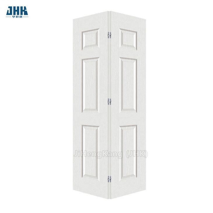 30 in X 80 in White Primed Textured Molded Composite MDF Closet Bi-Fold Door